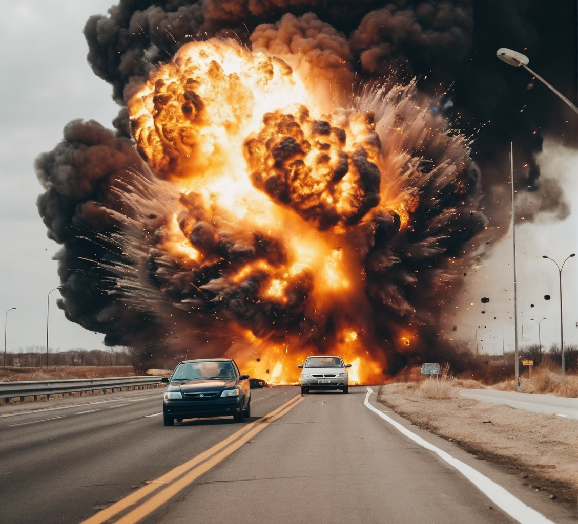 01331-Cars driving on the highway. Photography. _lora_Explosion Artstyle - Trigger is Explosion Artstyle_1_ explosion artstyle.png